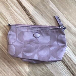 Coach mauve Wristlet